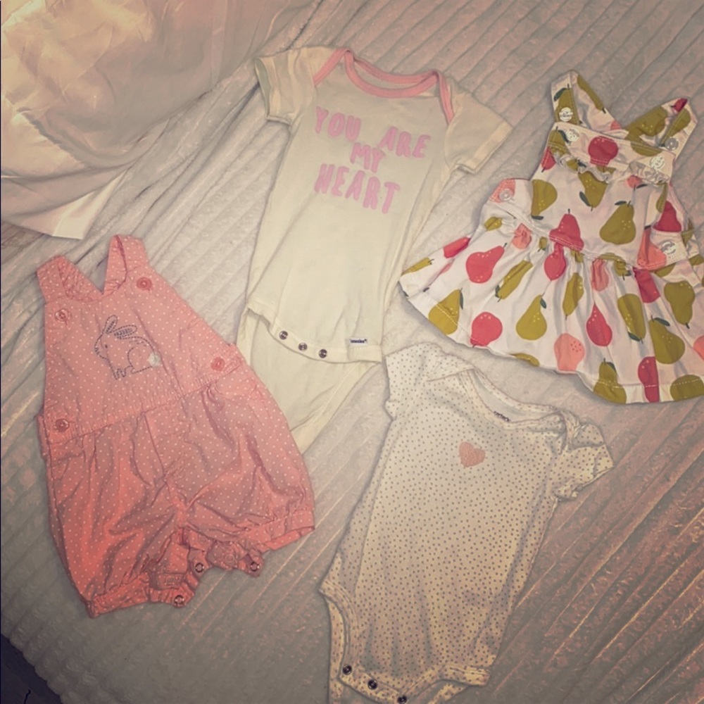 3 month baby clothes for a girl!
